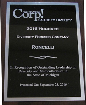 Roncelli, Inc. is recognized as a Diversity Focused Company by Corp!