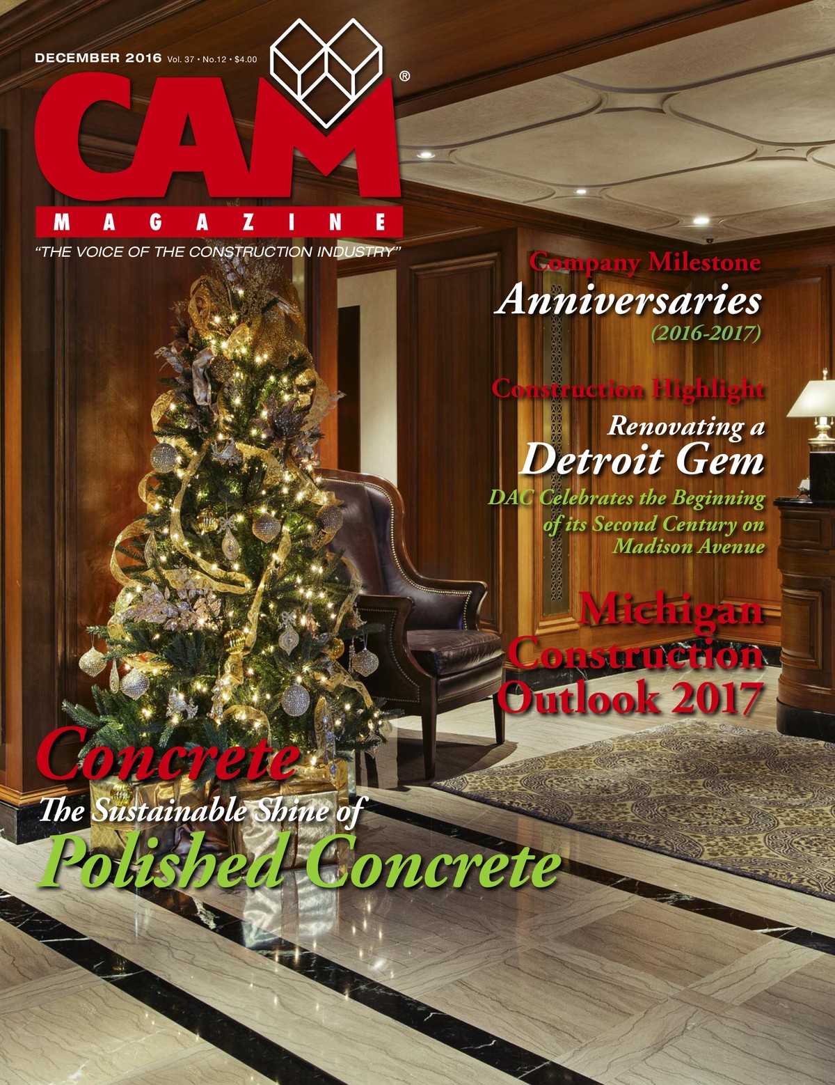 CAM Magazine’s December 2016 Issue – Roncelli is featured in the latest issue.
