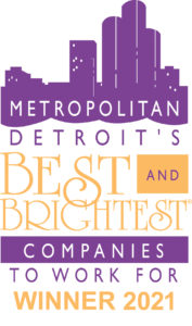 Metropolitan Detroit's Best and Brighest Companies to Work For Winner 2021 logo