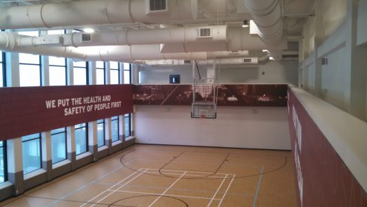 DTE Performance Center basketball court