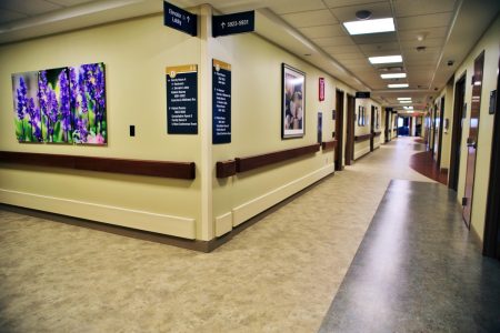 Beaumont Health Oncology Hospice Patient Care hallway view