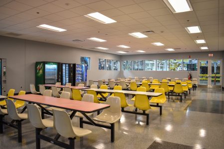 Stellantis cafeteria renovation dining area