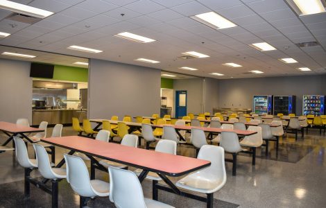 Stellantis cafeteria renovation dining area