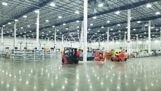 Lear manufacturing facility interior in Hammond, Ind.