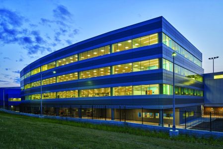 Exterior view of Wayne County Airport Authority Michael Berry Administration Building